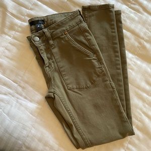 Aqua Dark Green Jeans
